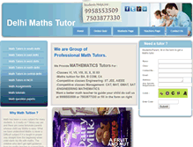 Tablet Screenshot of delhimathtutors.com